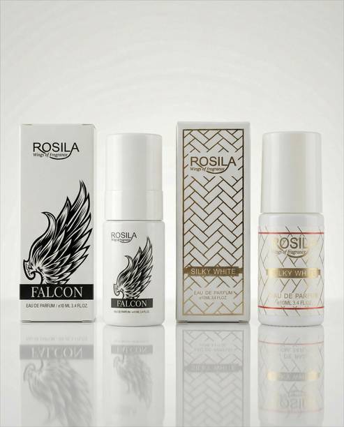ROSILA Falcon & Silky White Long Lasting Eau De Parfum Spray Combo (Combo of 2) Eau de Parfum - 20 ml