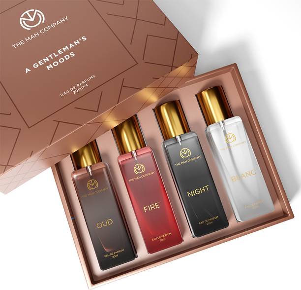 THE MAN COMPANY Blanc, Night, Fire & Oud 20ml Gift Set|A Gentleman's Mood Eau de Parfum  -  80 ml