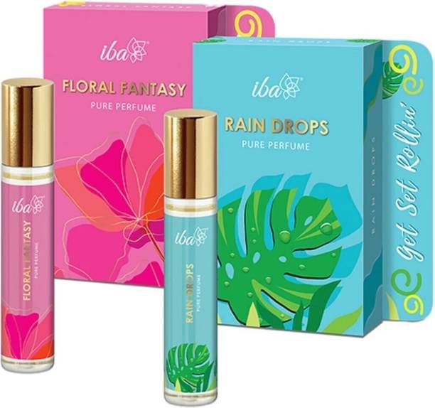 Iba Rain Drops - Floral Fantasy Pure Perfume Combo Perfume  -  10 ml