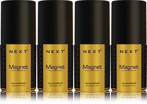 NEXT Premium Magnet Perfume gift Set (10ml X 4)|Long Lasting Fragrance Eau de Parfum  -  40 ml