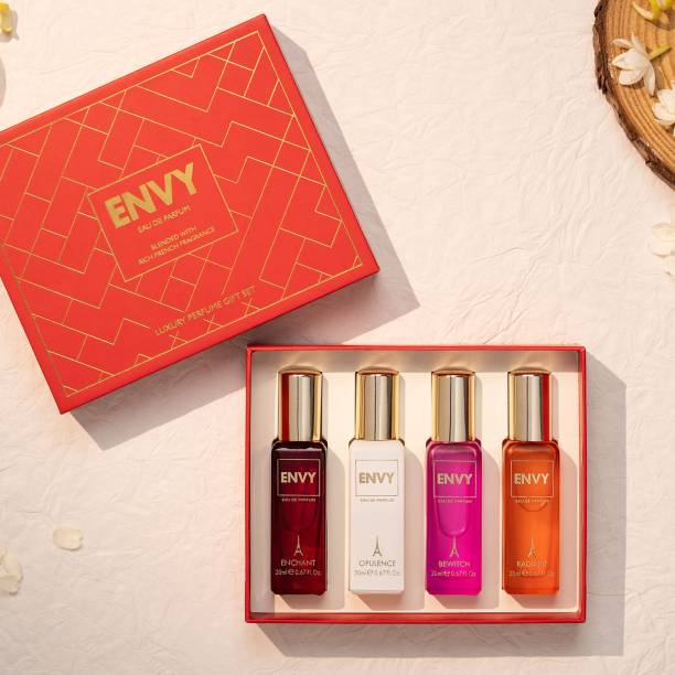 ENVY Red Luxury Perfume Gift Set (20 ml x 4) Eau de Parfum  -  80 ml