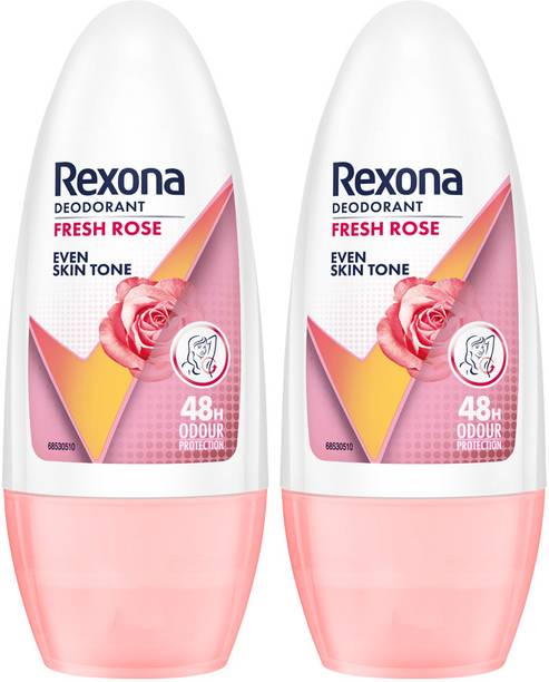 REXONA Whitening Fresh Rose Underarm Roll On Deodorant Eau de Parfum  -  100 ml