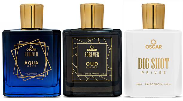 OSCAR Forever Aqua Sports, Oud Luxury & Bigshot Privee Premium Perfume Comb Strong Eau de Parfum  -  300 ml