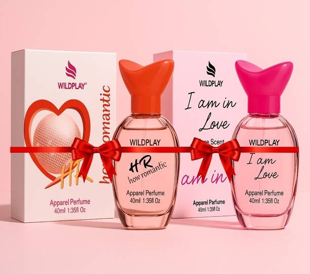 Wildplay How Romantic & I Am in Love" 40ml Each Combo Set – A Perfect Duo for Love Perfume  -  80 ml