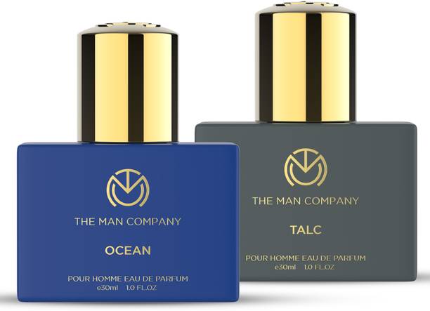 THE MAN COMPANY Calm & Refreshing Fragrance combo | Ocean & Talc Eau de Parfum - 60 ml
