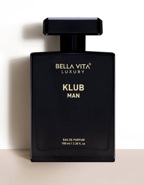Bella vita organic KLUB MEN perfume with Notes of lemon, Pineapple & Apple |Long Lasting Fragrance| Eau de Parfum  -  100 ml