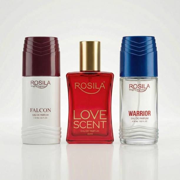 ROSILA Intense Blend Trio-Falcon,Love Scent & Warrior Luxury Perfume 30mlx3 Eau de Parfum  -  90 ml