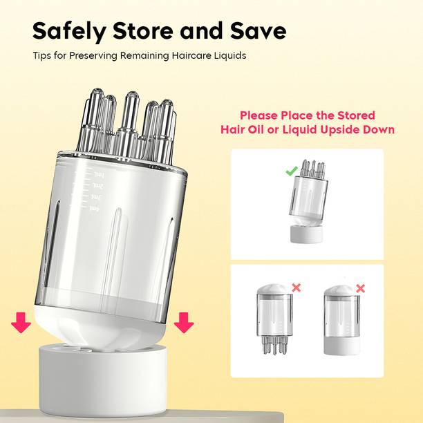 Multibrite Portable Scalp Hair Oil Applicator Comb Scalp Massager for Hair Serum Growth