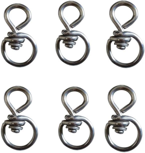 AGROMARK Stainless Steel Bhawar Kadi / Strip-on Collar for Animals-3 Inches -(Pack of 6) Pet Apparel Hanger