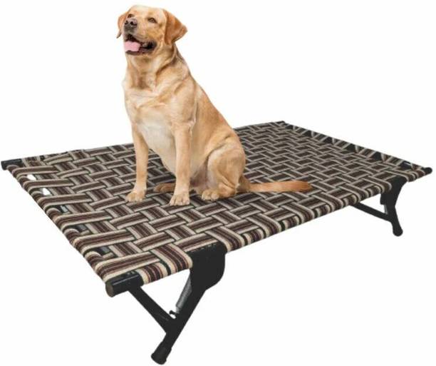 ड्यूरेब्ड "LARGE & STRONG" 42 X 26 Inches, Dog Bed. Easy to Wash & Move with Folding Legs- L पैट बिस्तर