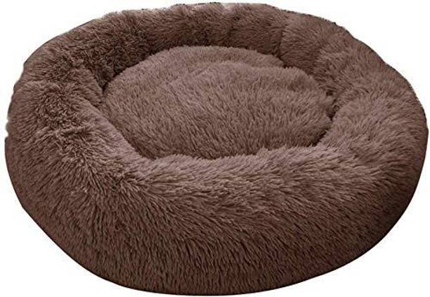 Fluffy Fluffys Luxurious Deluxe Soft Fabric Dog Bed Washable Sofa Round Cushion S Pet Bed