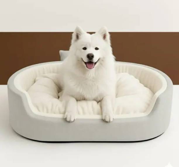 TRANDY STYLISH Luxury Soft Latest Dog Beds , Sofas & Chair With Collar For Dog And Cat XL Pet Bed
