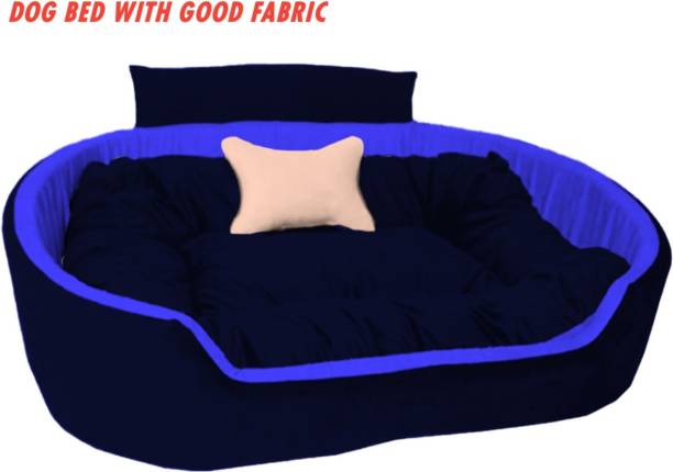 drilly Premium Oval Shape Reversable Ultra Soft Ethnic Velvet Bed for Dog/Cat L Pet Bed