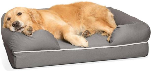 Petslover Ultimate Dog Bed Firmness Bolster Waterproof Liner Breathable Fabric M Pet Bed