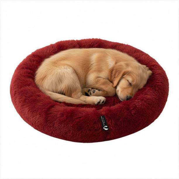 Stuffiva Oval Shaped Faux Fur PET Bed for Dogs, Kittens,Rabbits S Pet Bed