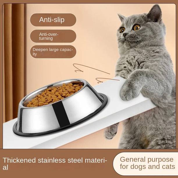 THE DDS STORE Stainless Steel Pet Bowl