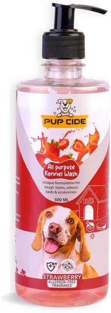 PUP CIDE All Purpose Strawberry Allergen Free Fragnence Kennel wash / Pet Cage Cleaner