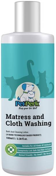 PET PERK Mattress and Cloth Washing Solution Based Formulation Suitable for Cats Pet Cage Cleaner