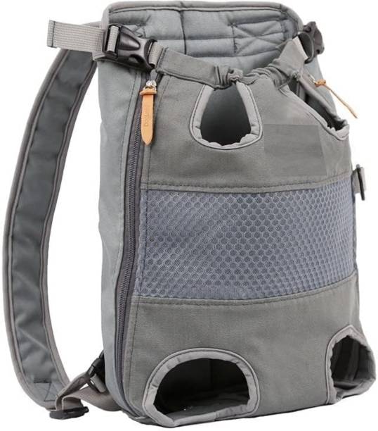 BODY BUILDING Body Building Travel bag Small Medium Pets Wide Straps Shoulder Pads Grey Backpack Pet Carrier