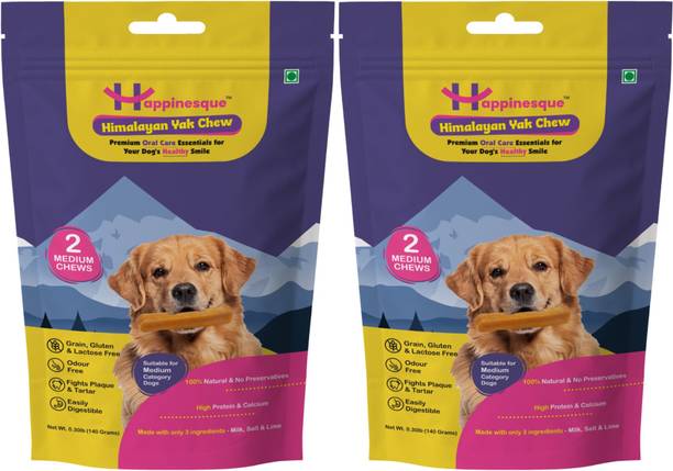 Happinesque Medium (Regular+Mint Combo) Cheese, Mint Dog Chew