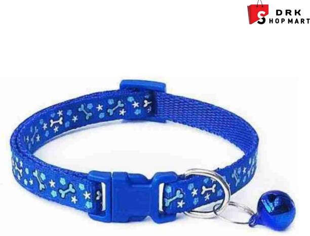 DRK Shop Mart Dog & Cat Everyday Collar (Small, Blue) Bell Dog & Cat Collar Charm