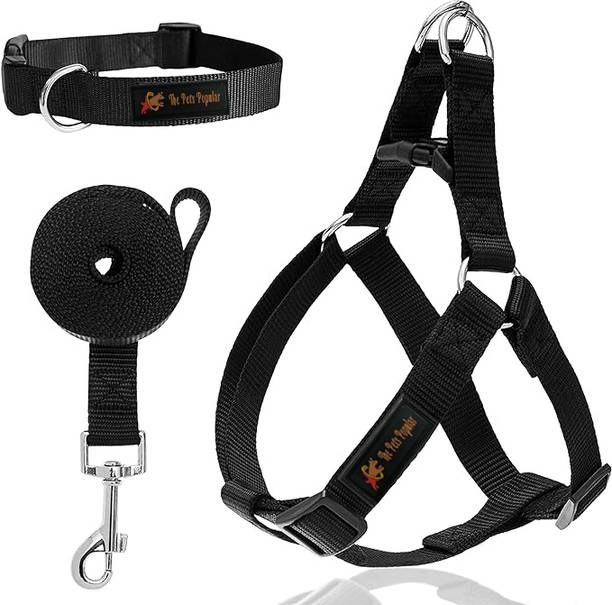 THE PETS POPULAR Nylon Dog Harness Combo Dog Harness & Leash