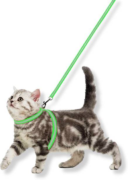 Buraq Reflective Cat Harness with Leash Set for Walking , Escape Proof Cat Harness & Leash