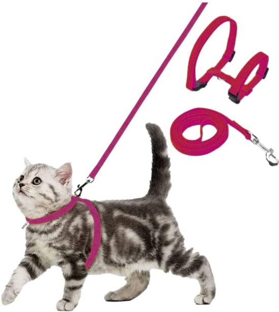 Buraq Cat Harness Full Body With Leash Set - For Walking | Escape Proof Cat Buckle Harness