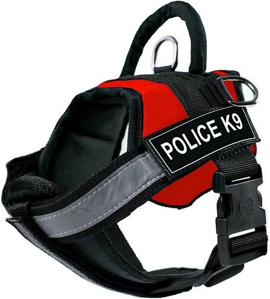 24x7eMall Dog K9 Police Harness ( 28 - 38 Inch Girth, XL) Dog Buckle Harness