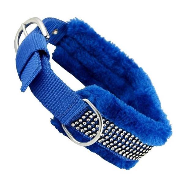 ALCAZAR Dog Neck Belt Comfy Soft Fur Padded Collar (M, Recommended for 14-23KG P