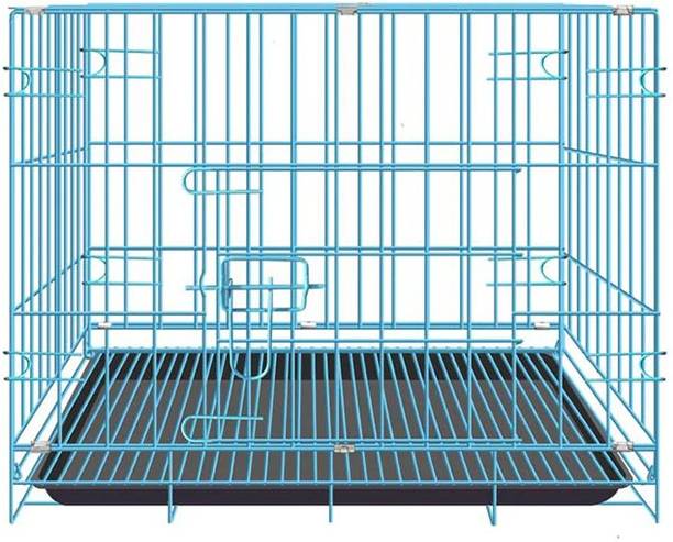 Animaux 2.5 feet Dog & Cat Metal Cage with Removable Tray for All Dogs& cats Hard Crate Pet Crate