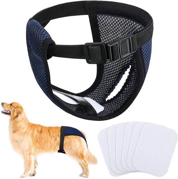 HASTHIP Pet Use Breathable Reusable Female Dogs Diapers Washable Dog Diapers