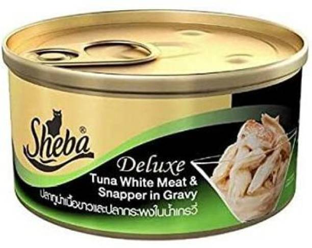 Sheba Delux Tuna Snapper Tuna 0.85 kg Wet Adult Cat Food