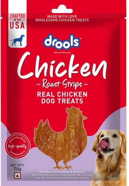 Drools Chicken roast strips 70g Chicken 0.07 kg Dry New Born Dog Food