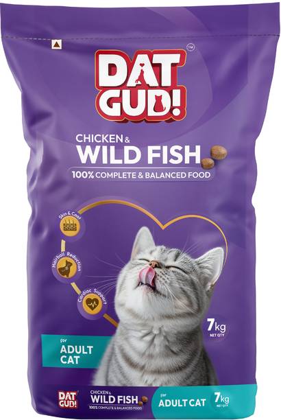 DatGud DatGud Adult Dry Cat Food, Chicken & Wild Fish with Antarctic Krill Fish 