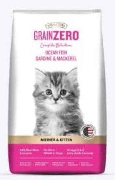 Signature Grain zero mother kitten Fish 2.4 kg (2x1.2 kg) Dry New Born Cat Food