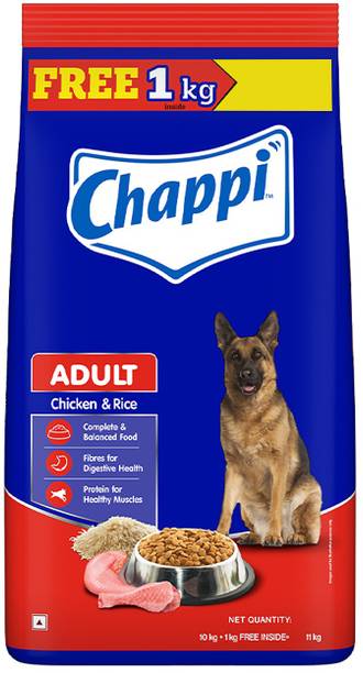 Chappi Complete and Balanced Chicken, Rice 11 kg Dry Adult Dog Food
