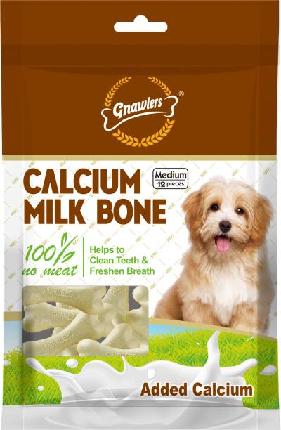 Gnawlers Calcium Bone, Made up of Whey Protein, 12in1, Medium, 270gm, Pack of 3 Chicken 0.81 kg (3x0.27 kg) Dry Adult Dog Food