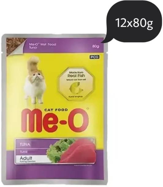 Me-O Adult tuna(80gx12pack) Tuna 0.96 kg Wet Young Cat Food