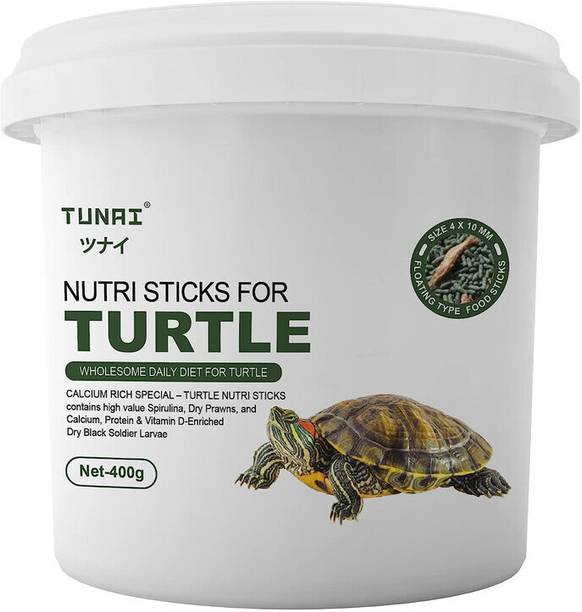 TUNAI 3in1 Formula Nutri Sticks Wholesome Diet Calcium Rich Special Turtle Food 0.4 kg Dry Adult, New Born, Senior, Young Turtle Food