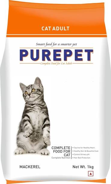 प्योरपेट Dry Cat Adult Food Mackerel Flavor 1 kg भोजन