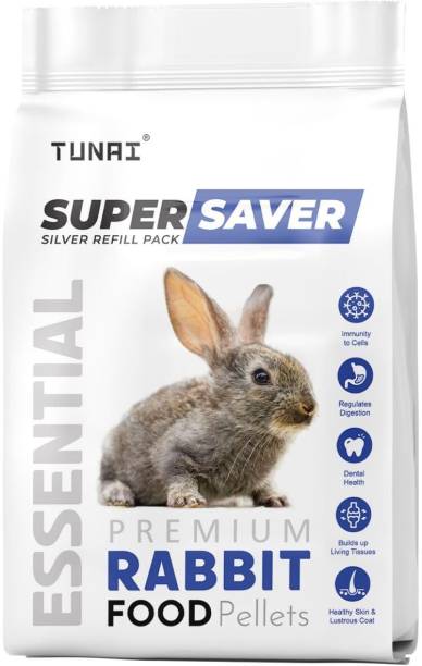 TUNAI Super Saver Rabbit Food Fortified with DHA Omega 3&6 and Vitamins 1.5 kg Dry Adult, New Born, Senior, Young Rabbit Food