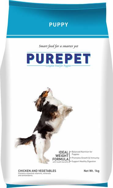 purepet Chicken and Vegetable 1 kg Dry Young Dog Food