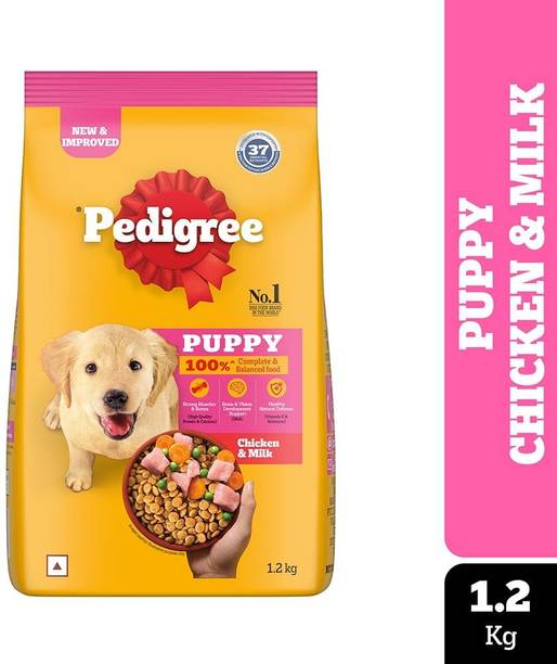 PEDIGREE 100% Nutrition Chicken, Milk 1.2 kg Dry Young Puppy Food