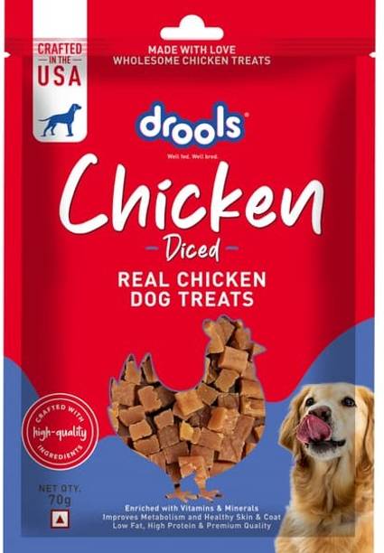 Drools Chicken diced dog treats Chicken 0.07 kg Dry Adult, Senior, Young Dog Food