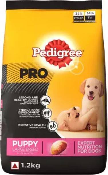 PEDIGREE PRO Expert Nutrition for Large Breed Puppy (3-18 months) 1.2 kg Dry New Born Dog Food