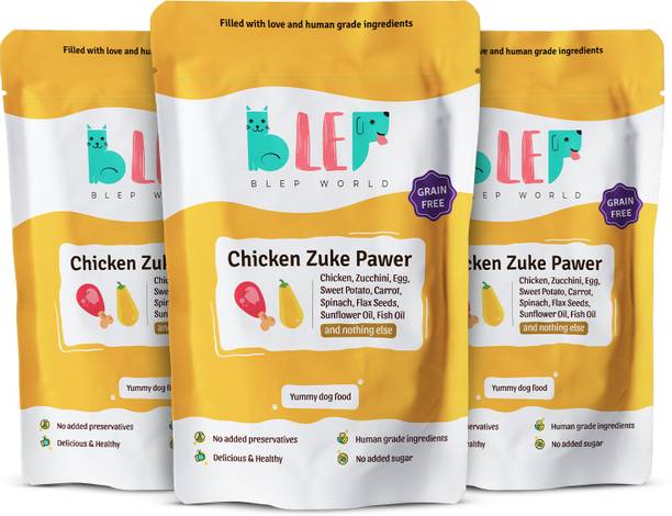 BLEP Human Grade Chicken Zuke Chicken 0.6 kg (3x0.2 kg) Wet Adult, Senior, Young Dog Food