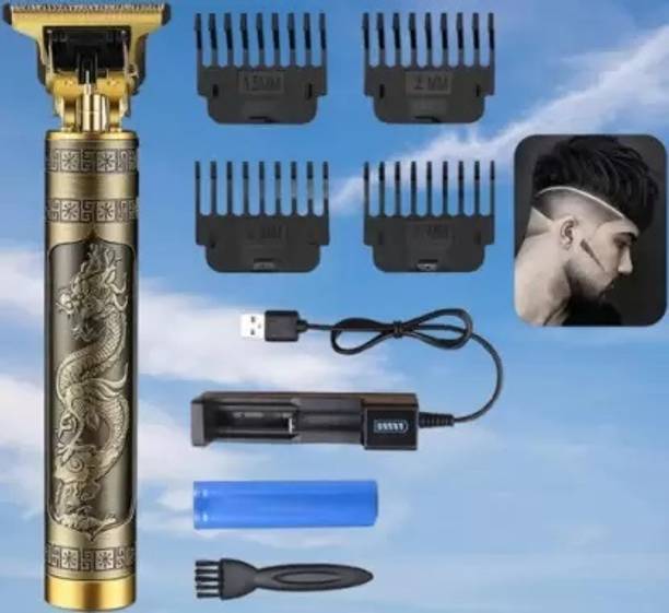 KRINSAL Wireless Professional Trimmer, Hair Clipper, 4 guide combs 60 min Runtime Shaver For Men