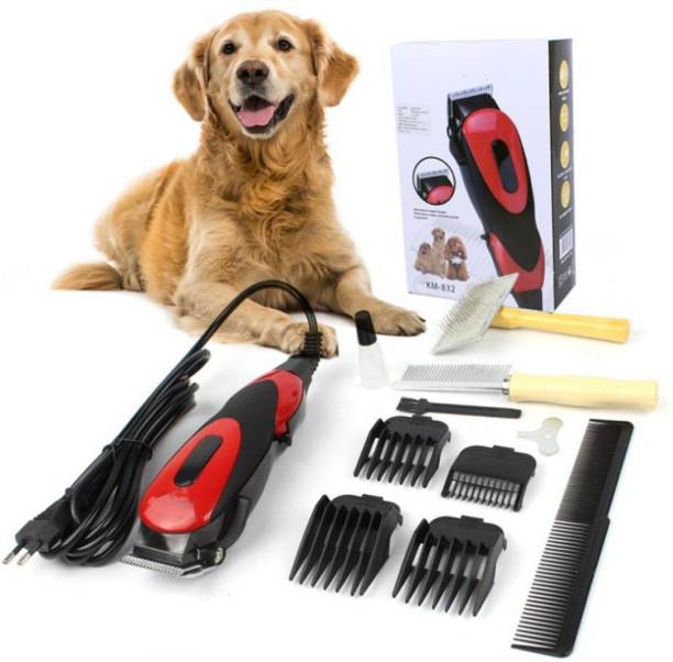 KMY Pets Cat and Dog Hair Clipper Electrical Clipper & Trimmer Red Pet Hair Trimmer