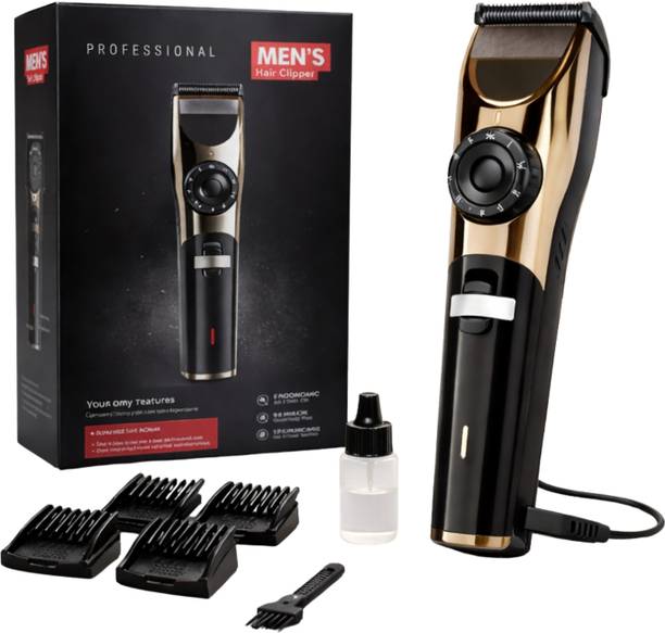 Primart Men Hair Trimmer Clipper with Adjustable Dial, Guide Combs, and Precision Blades Trimmer 120 min  Runtime 4 Length Settings